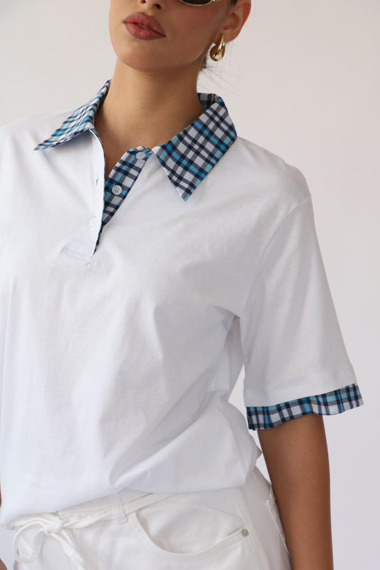 חולצת סיילו - לבן