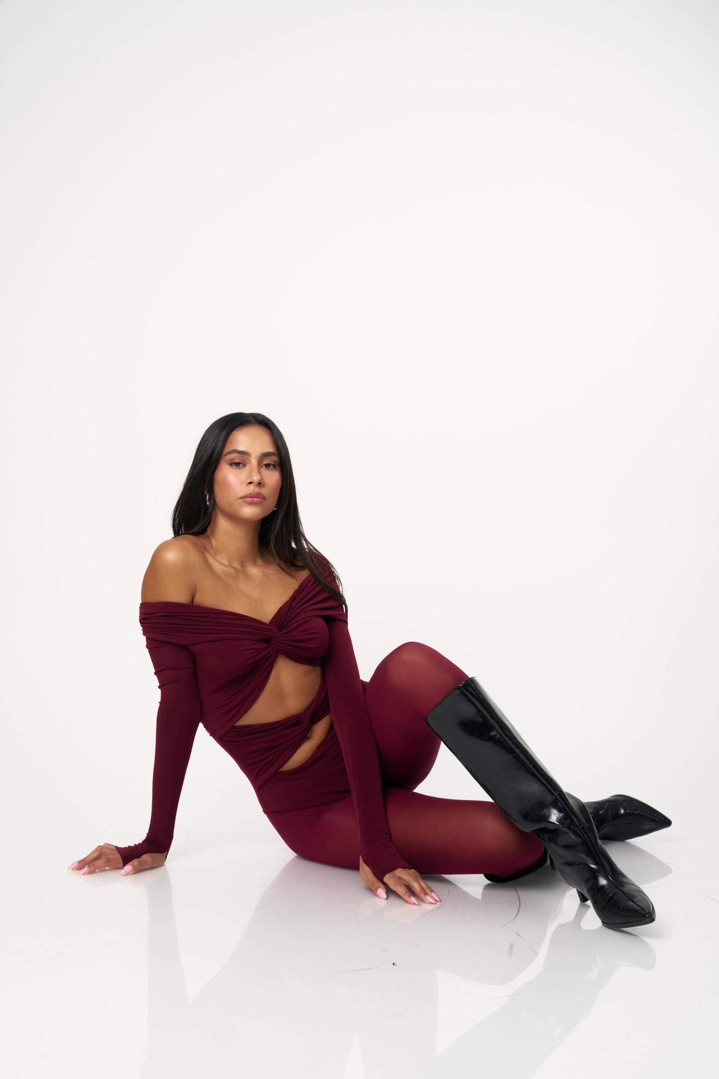 בגד גוף מיקדו - חום כהה