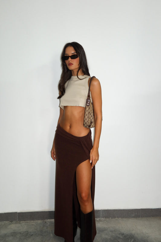 חצאית מלאני-חום