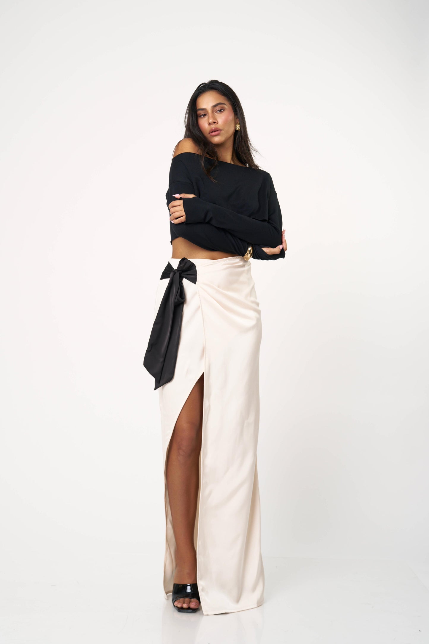 חצאית אנבל - שחור