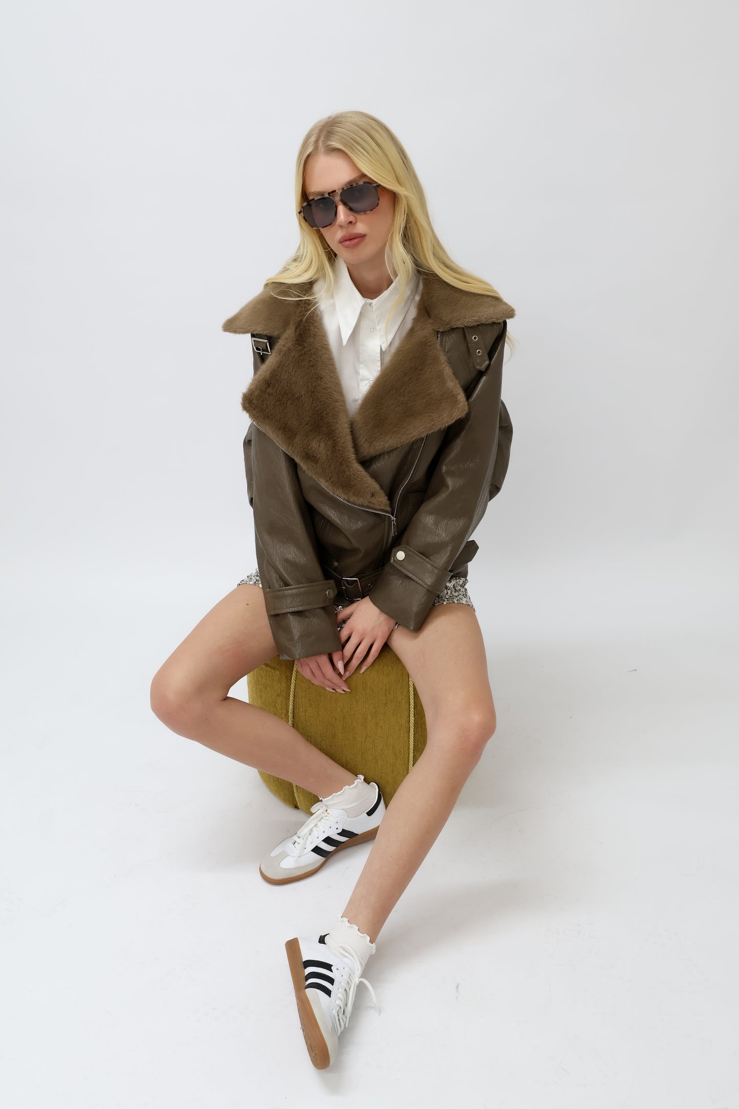 מעיל שון - חום שוקלד