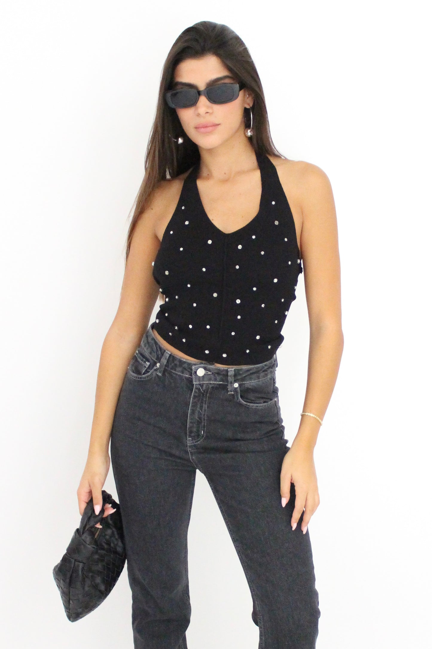 טופ סריג דיימונד - שחור
