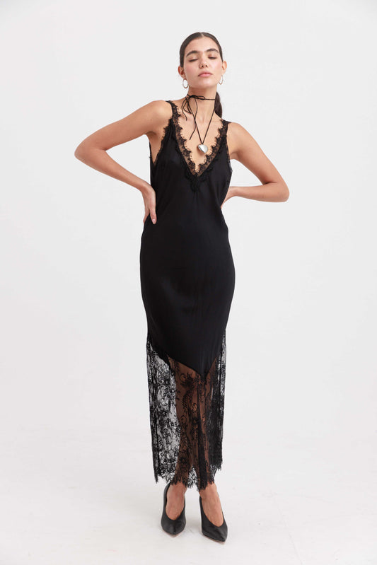 שמלת לנזי - שחור