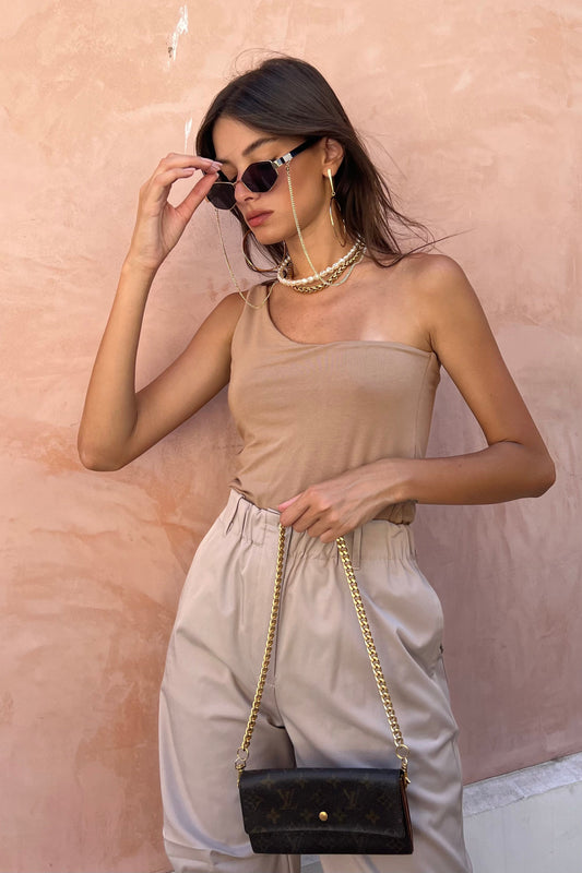 חולצת אסי - בז כהה