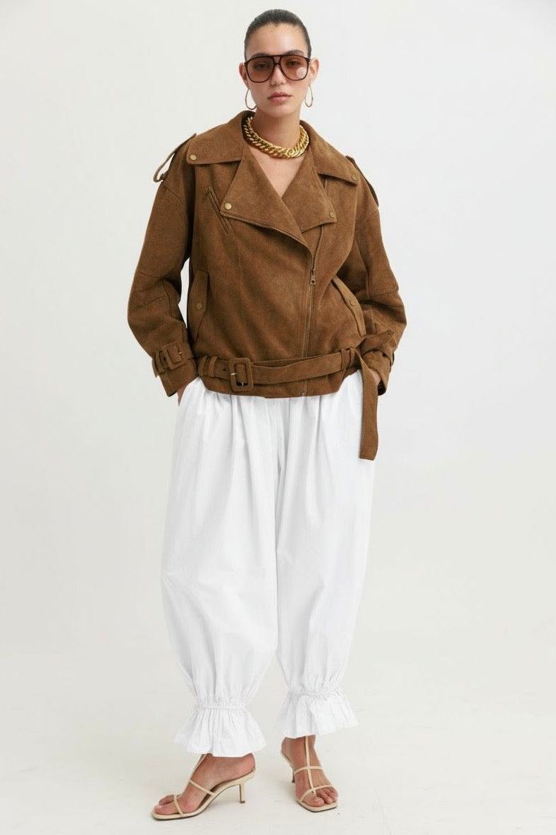 מכנסי מודי - לבן