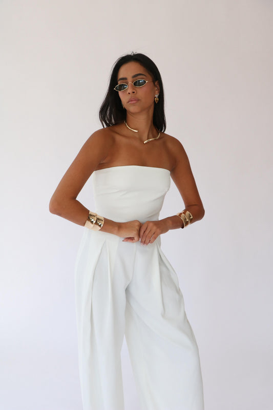 אוברול קארן -לבן