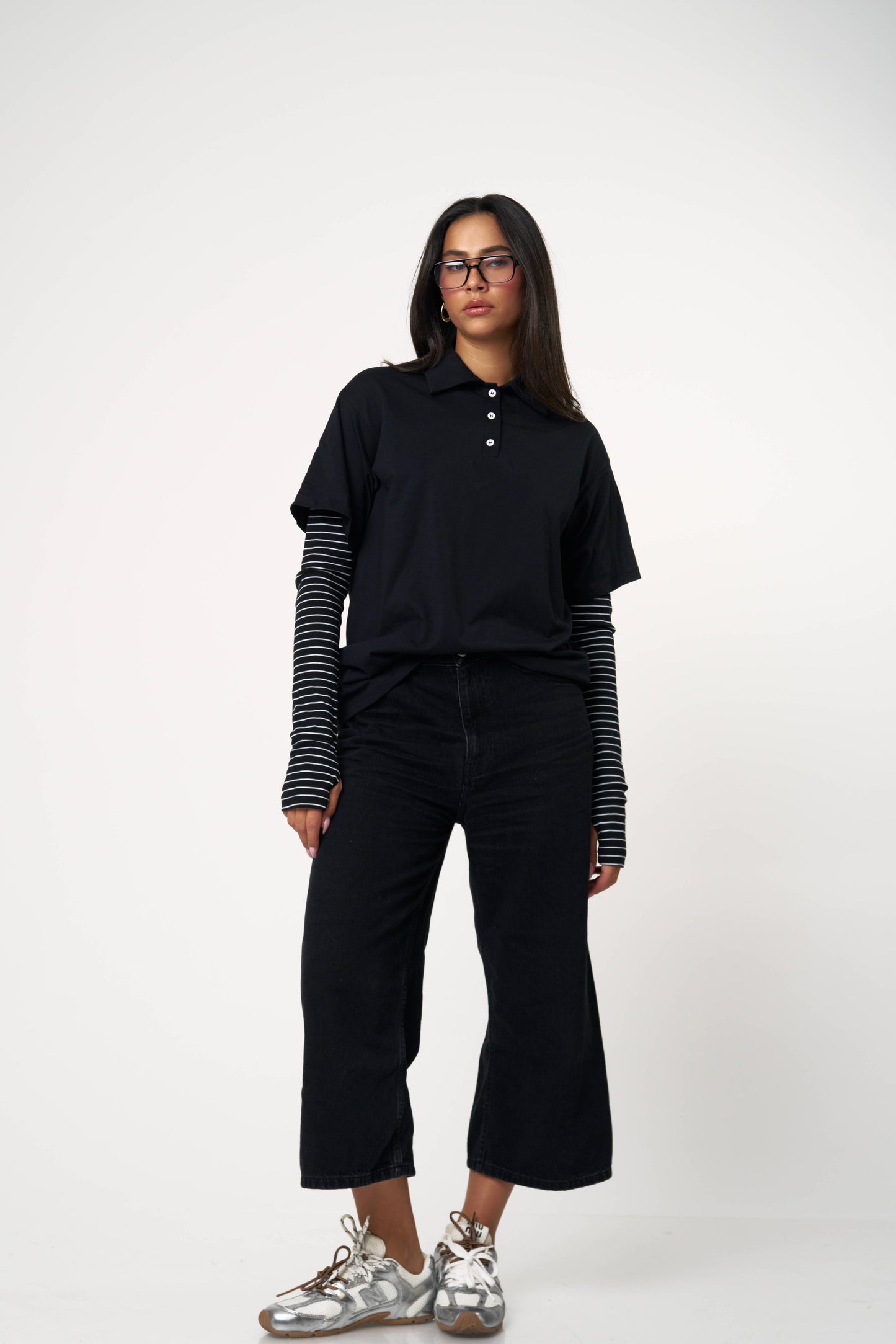 חולצת אליאנה - כחול נייבי