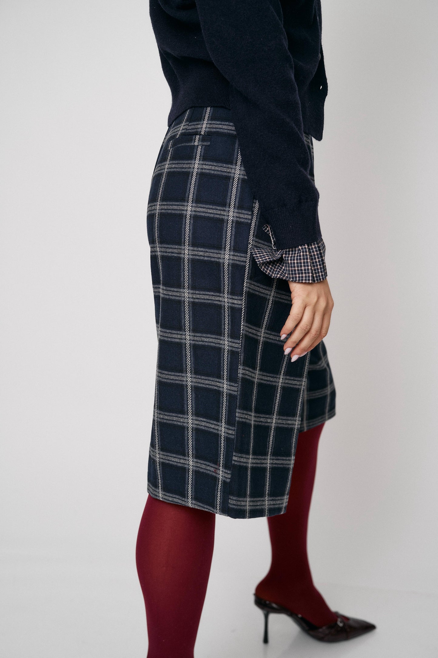 מכנסי ברמודה לונה - בורדו