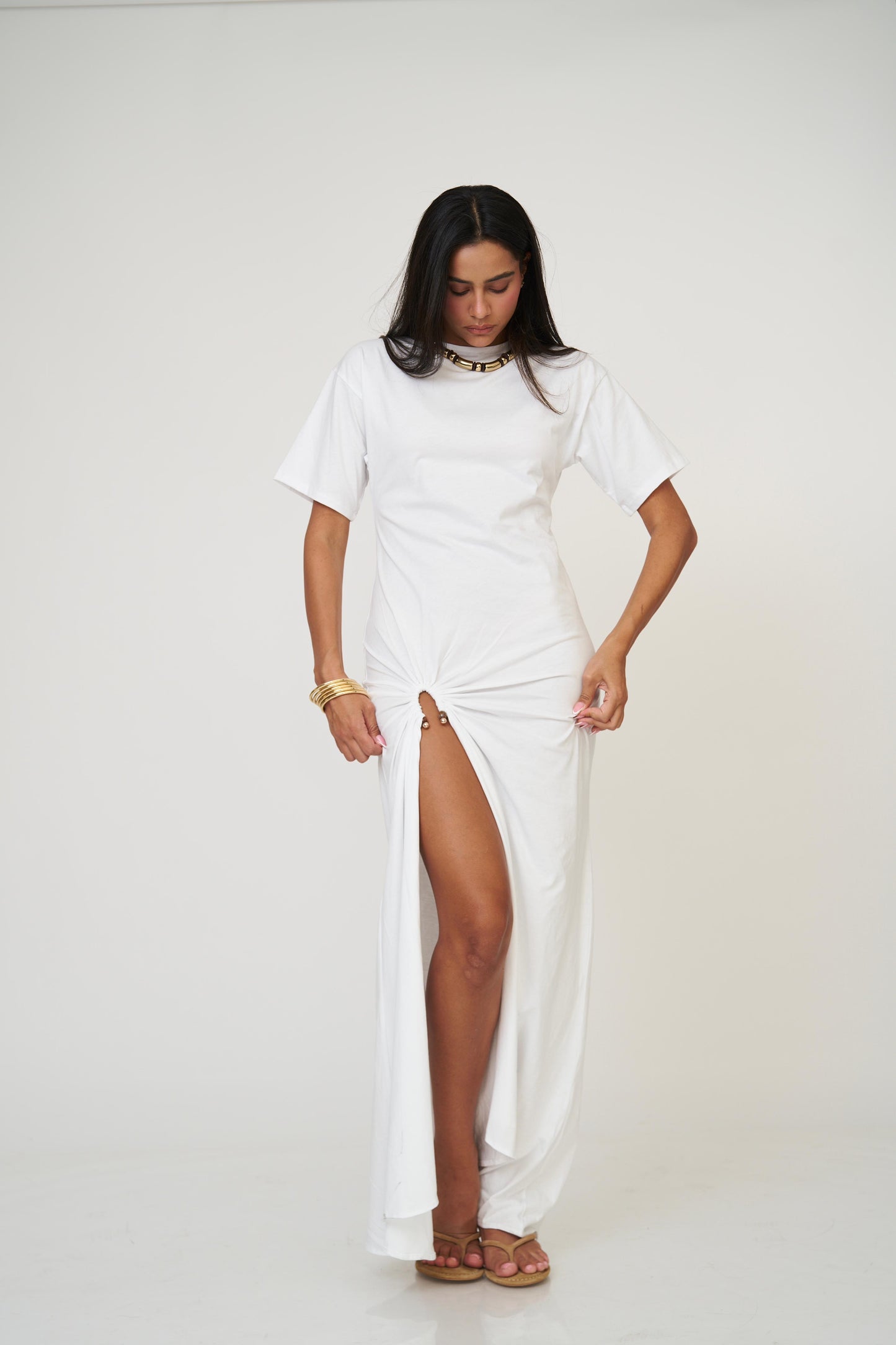 שמלת איימי - לבן