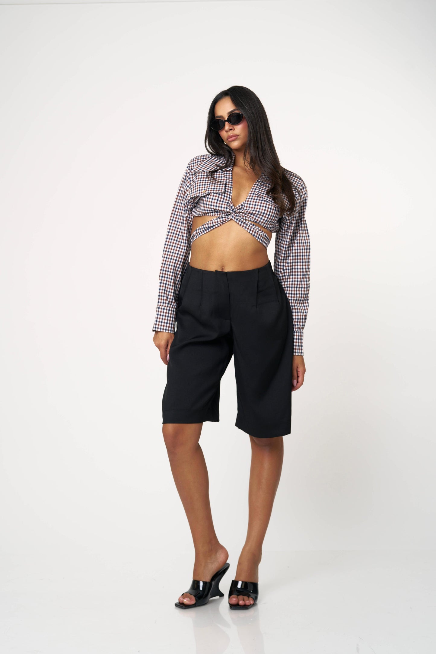 חולצת גואי - כחול־אדום־לבן