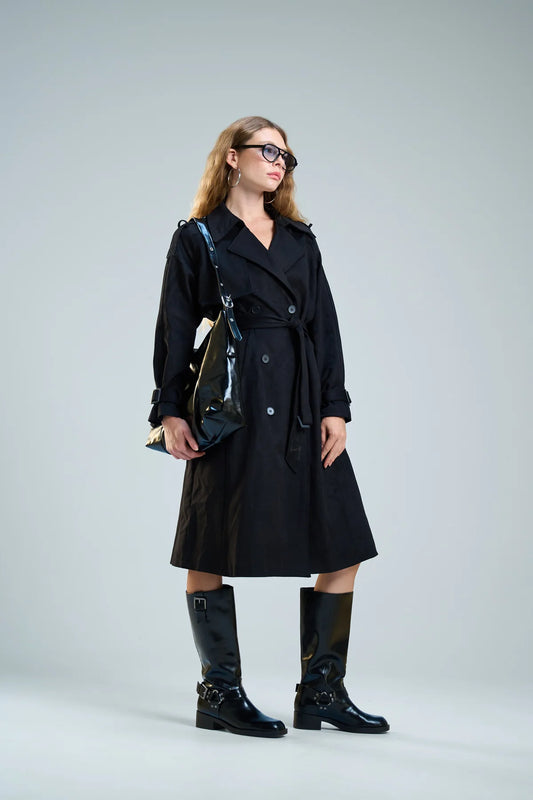 מעיל ניק זמש שחור