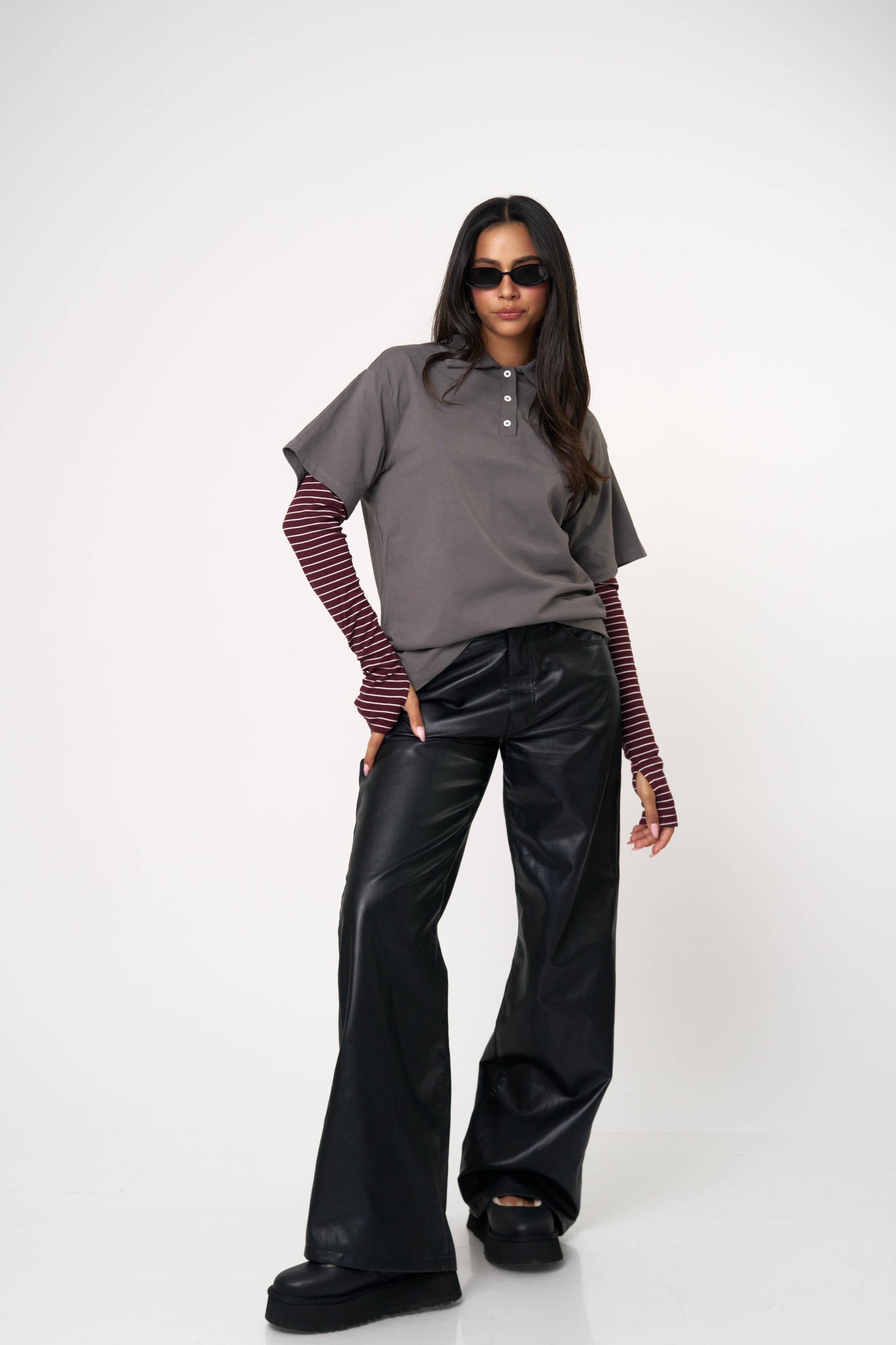 חולצת אליאנה - כחול נייבי