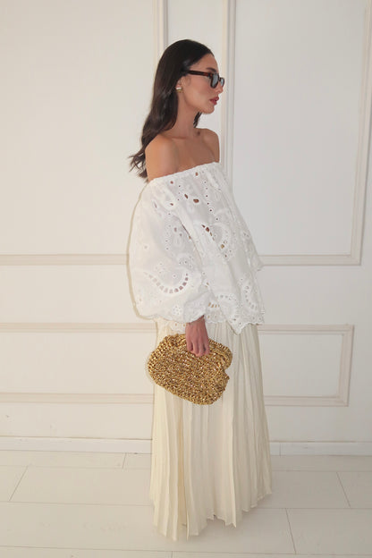 חצאית פליסה אנה EXCLUSIVE