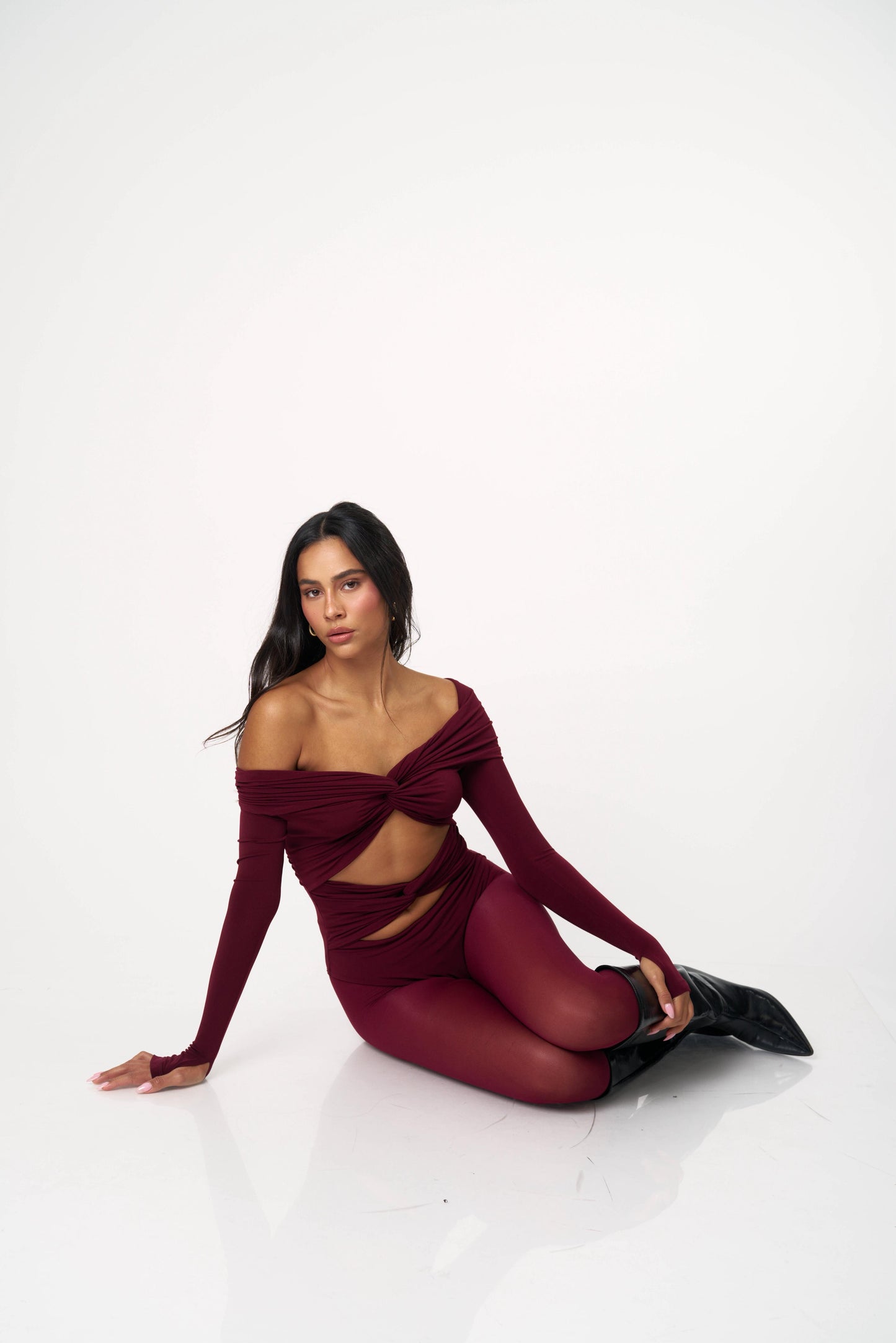 בגד גוף מיקדו - חום כהה