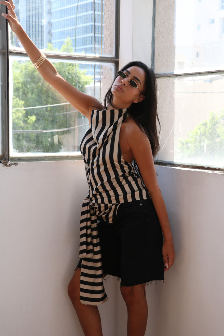 חולצת אדל מנוקד - ורוד