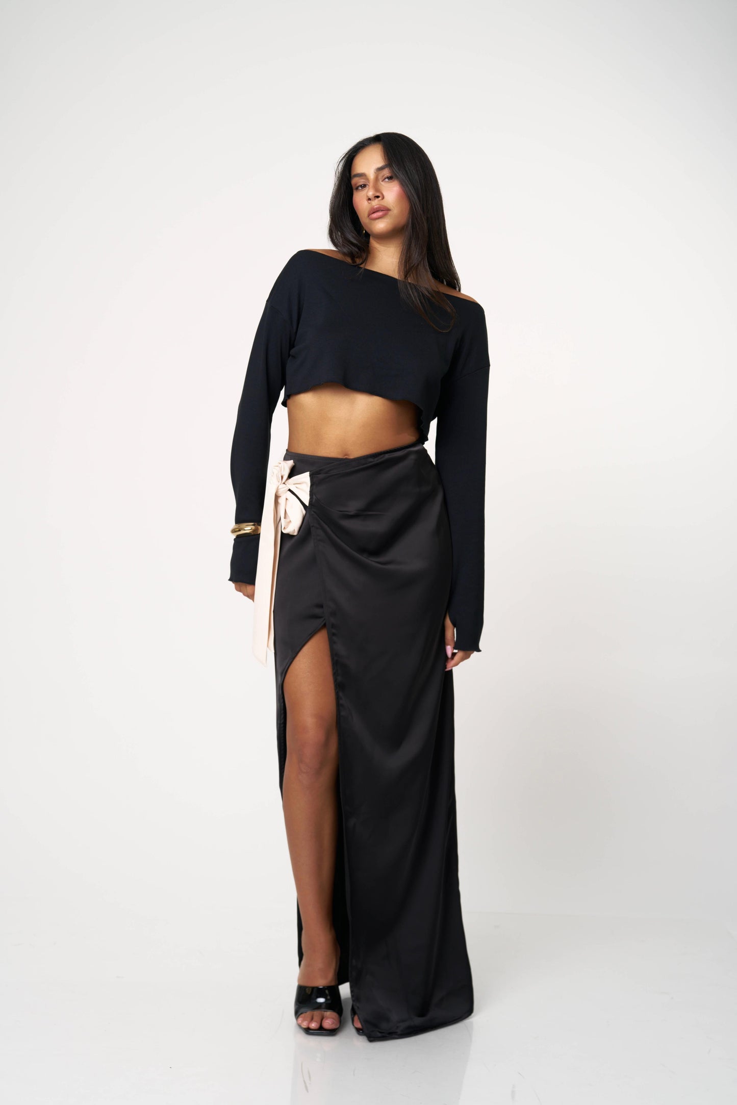 חצאית אנבל - שחור