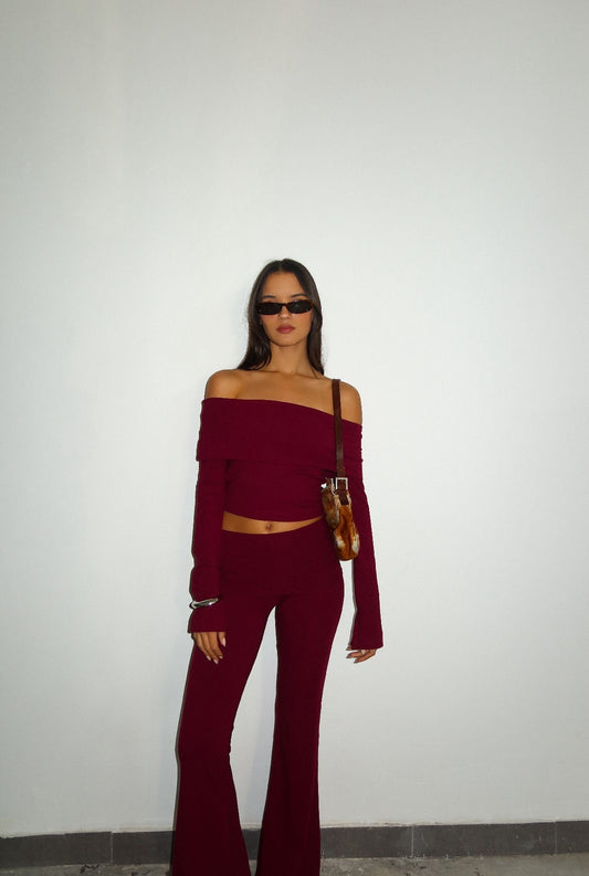 חליפת סייפר - בורדו