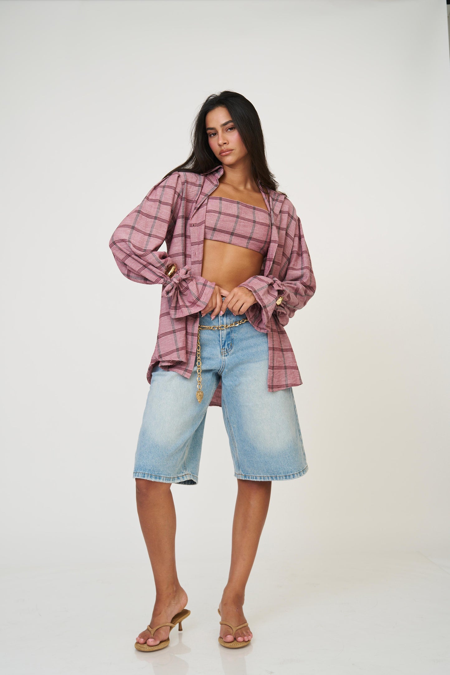 מכופתרת אניטה - בז