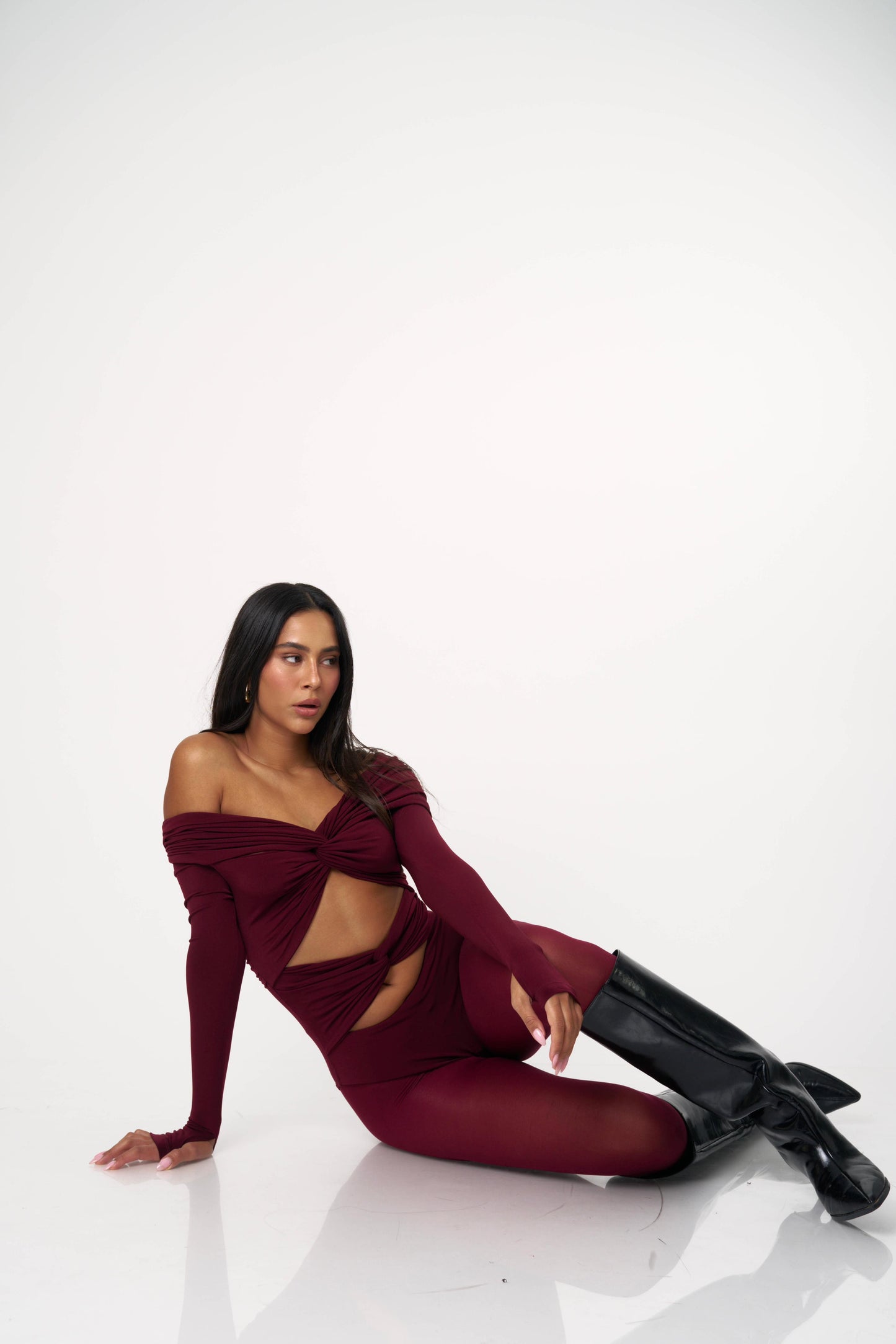 בגד גוף מיקדו - חום כהה