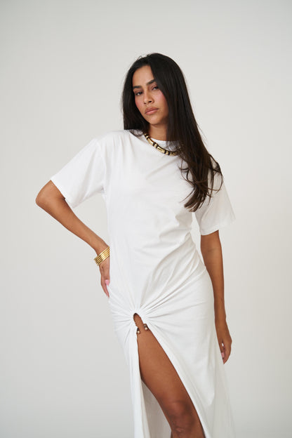 שמלת איימי - לבן