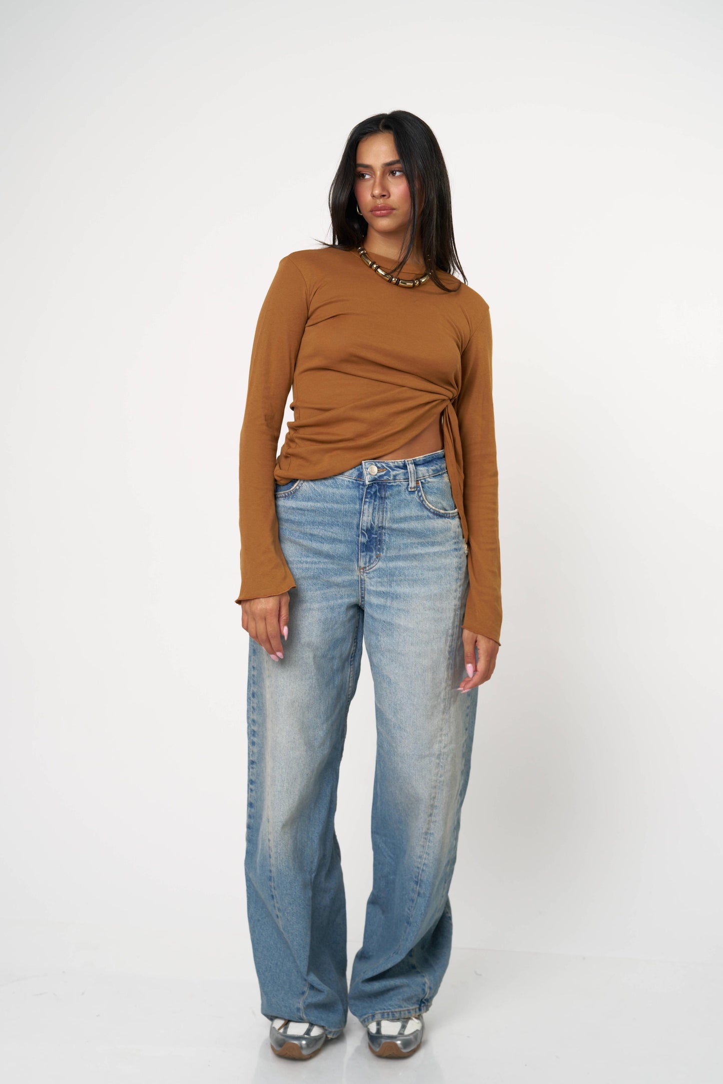 חולצת ארבל - חום