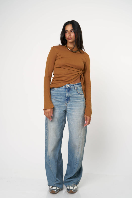 חולצת ארבל - חום