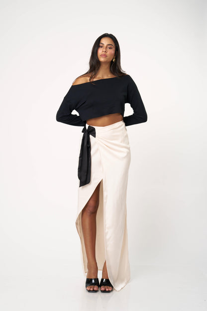 חצאית אנבל - שחור