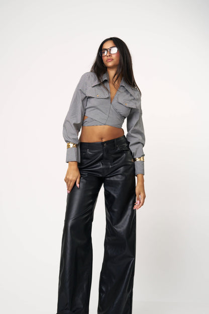 חולצת גואי - כחול־אדום־לבן