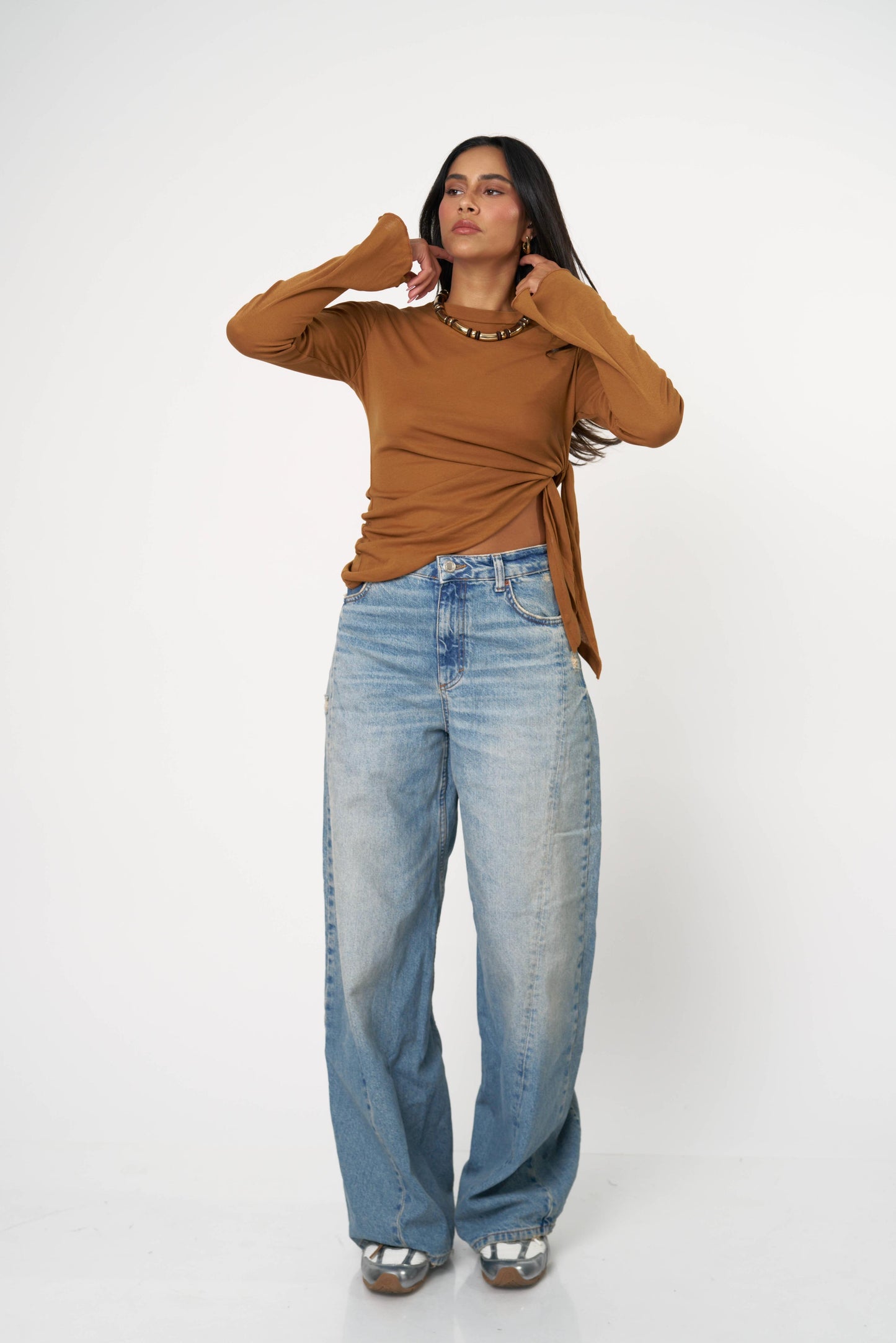 חולצת ארבל - חום