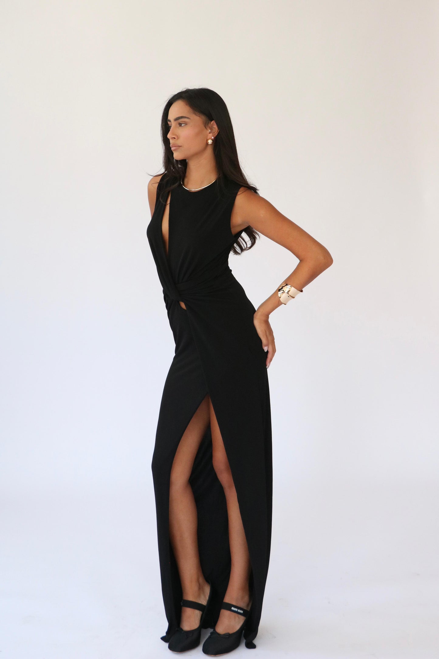 שמלת רונה- שחור