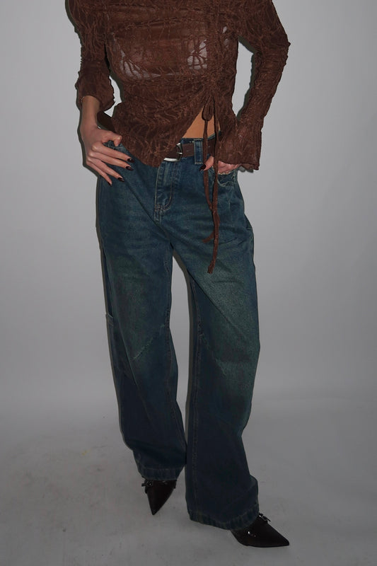 גינס עם חגורה EXCLUSIVE