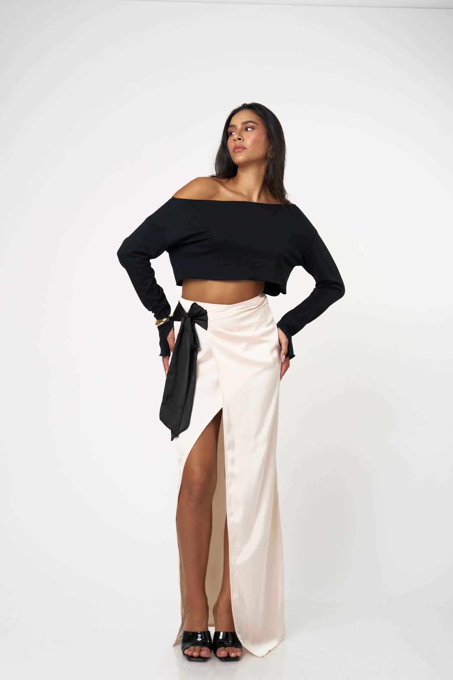 חצאית אנבל - שחור