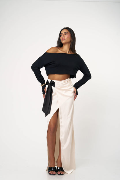 חצאית אנבל - שחור