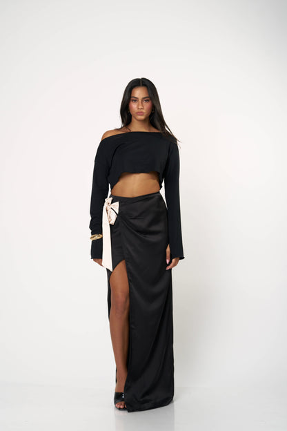 חצאית אנבל - שחור