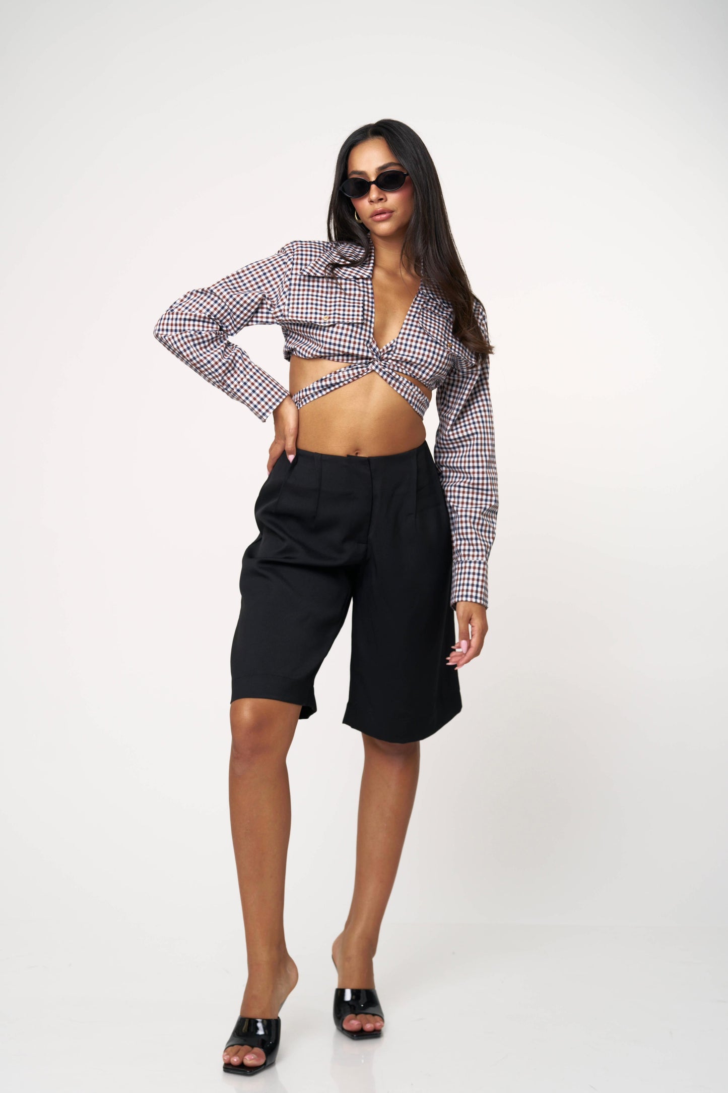 חולצת גואי - כחול־אדום־לבן