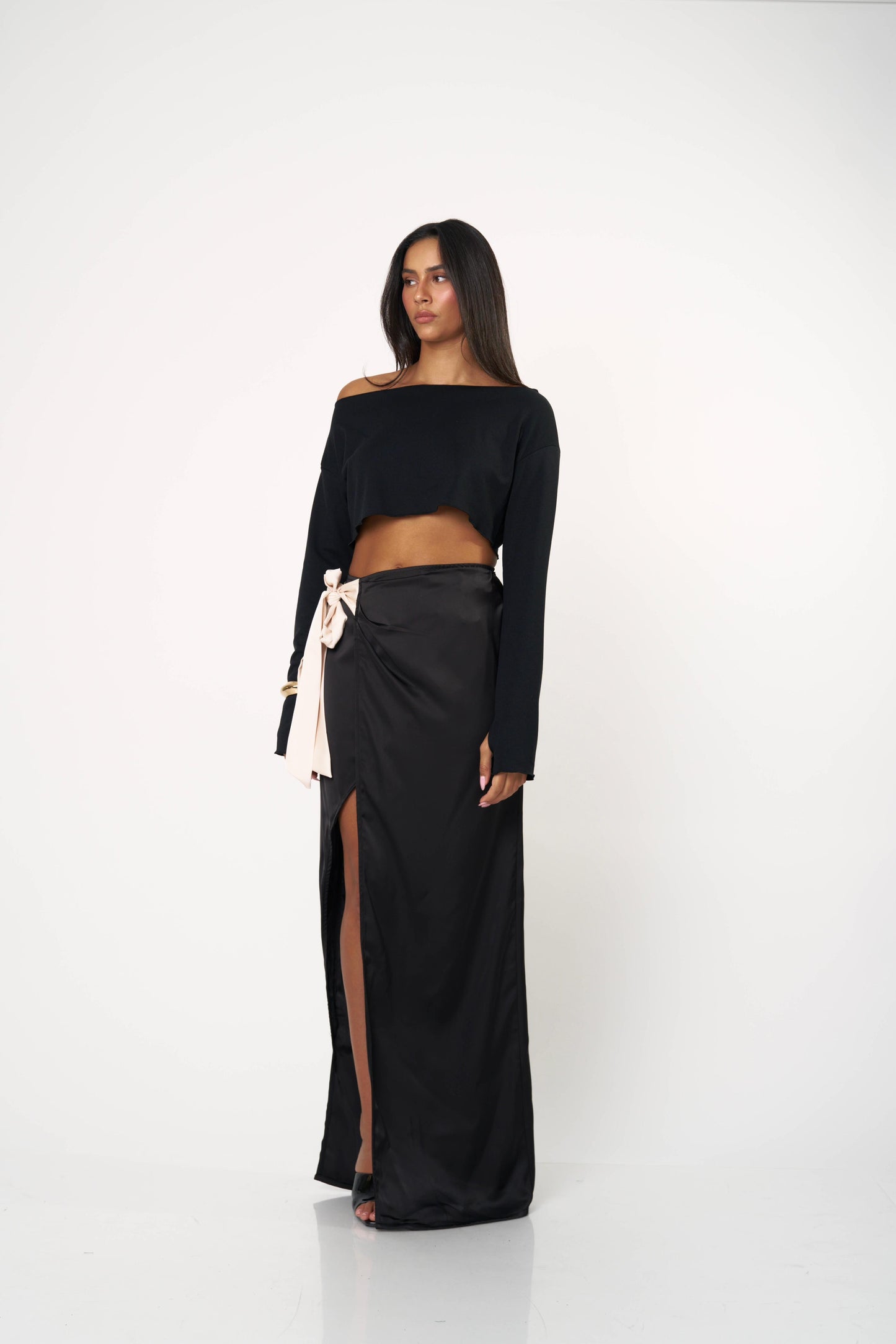 חצאית אנבל - שחור