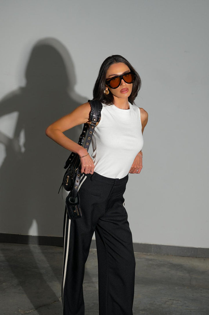 מכנסי ריילי - שחור