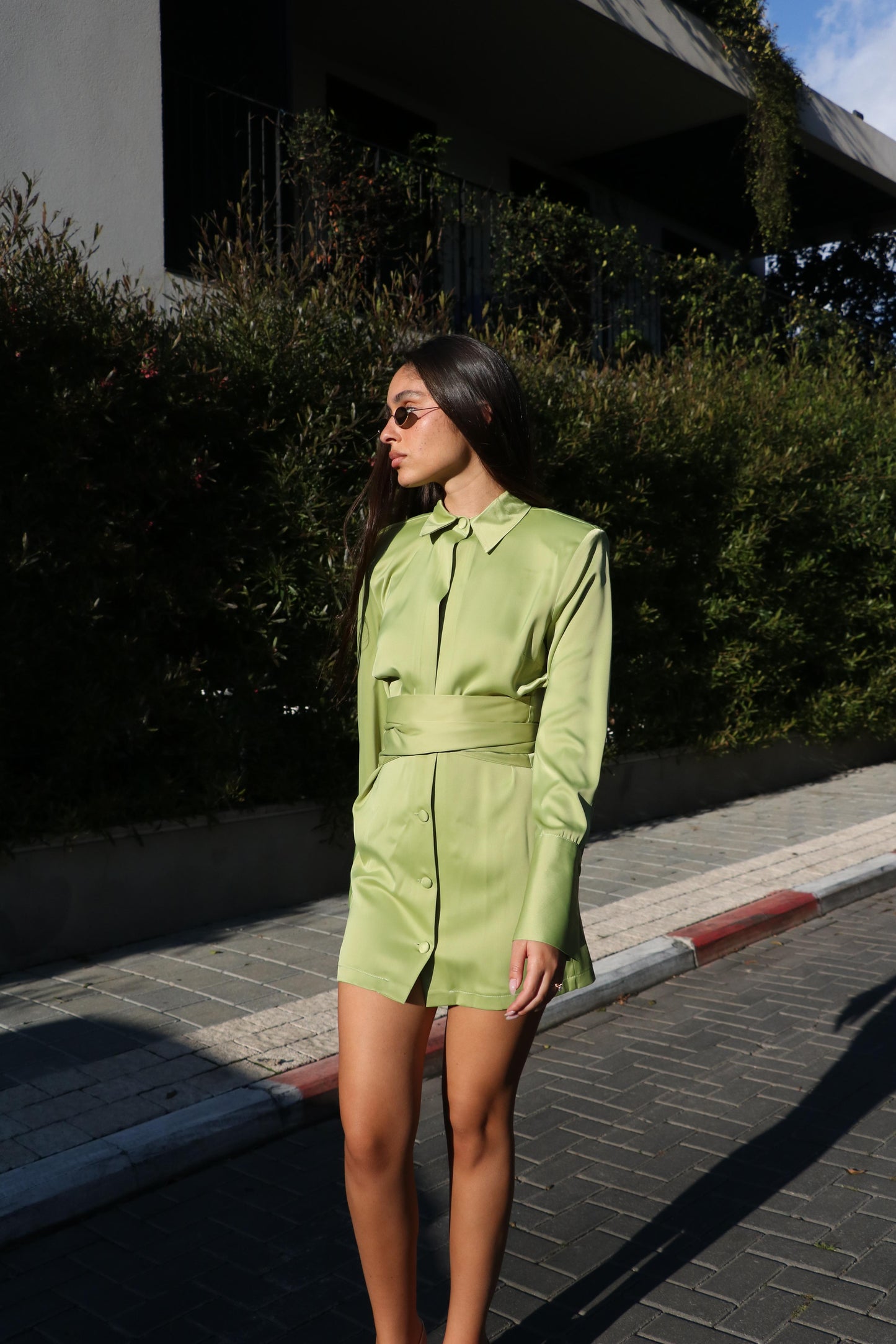 שמלה שאנון - ירוק