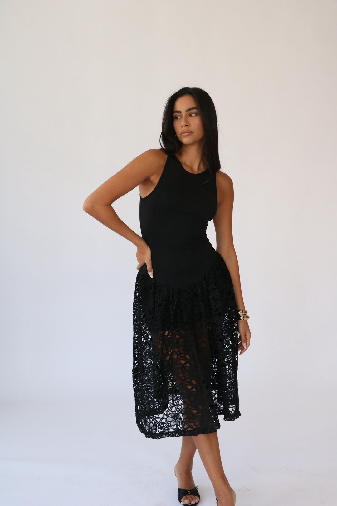 שמלת שרין -שחור