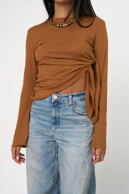 חולצת ארבל - חום