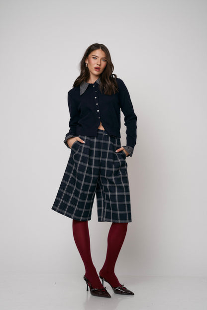 מכנסי ברמודה לונה - בורדו