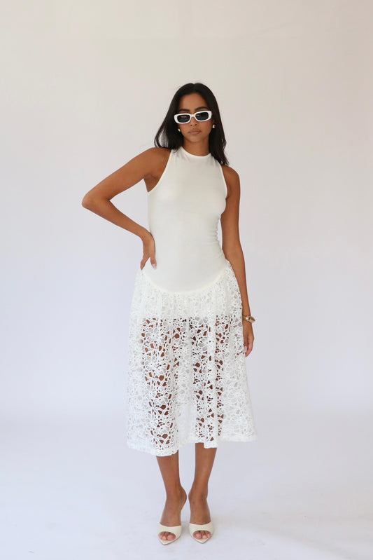 שמלת שרין -לבן