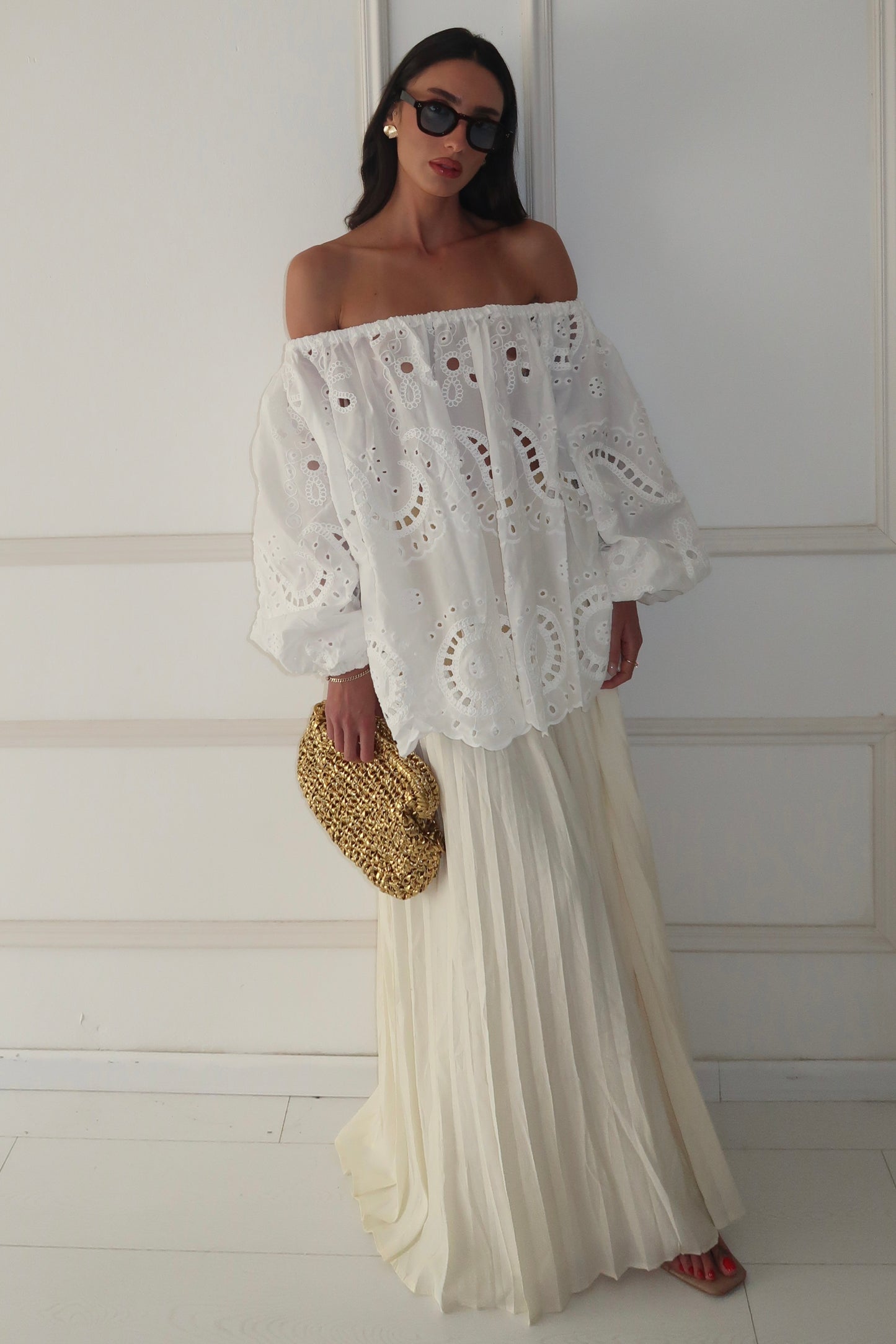 חצאית פליסה אנה EXCLUSIVE