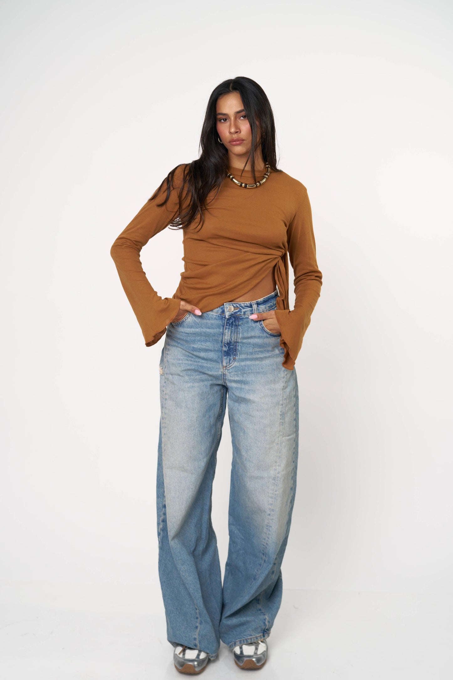 חולצת ארבל - חום