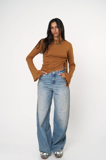 חולצת ארבל - חום