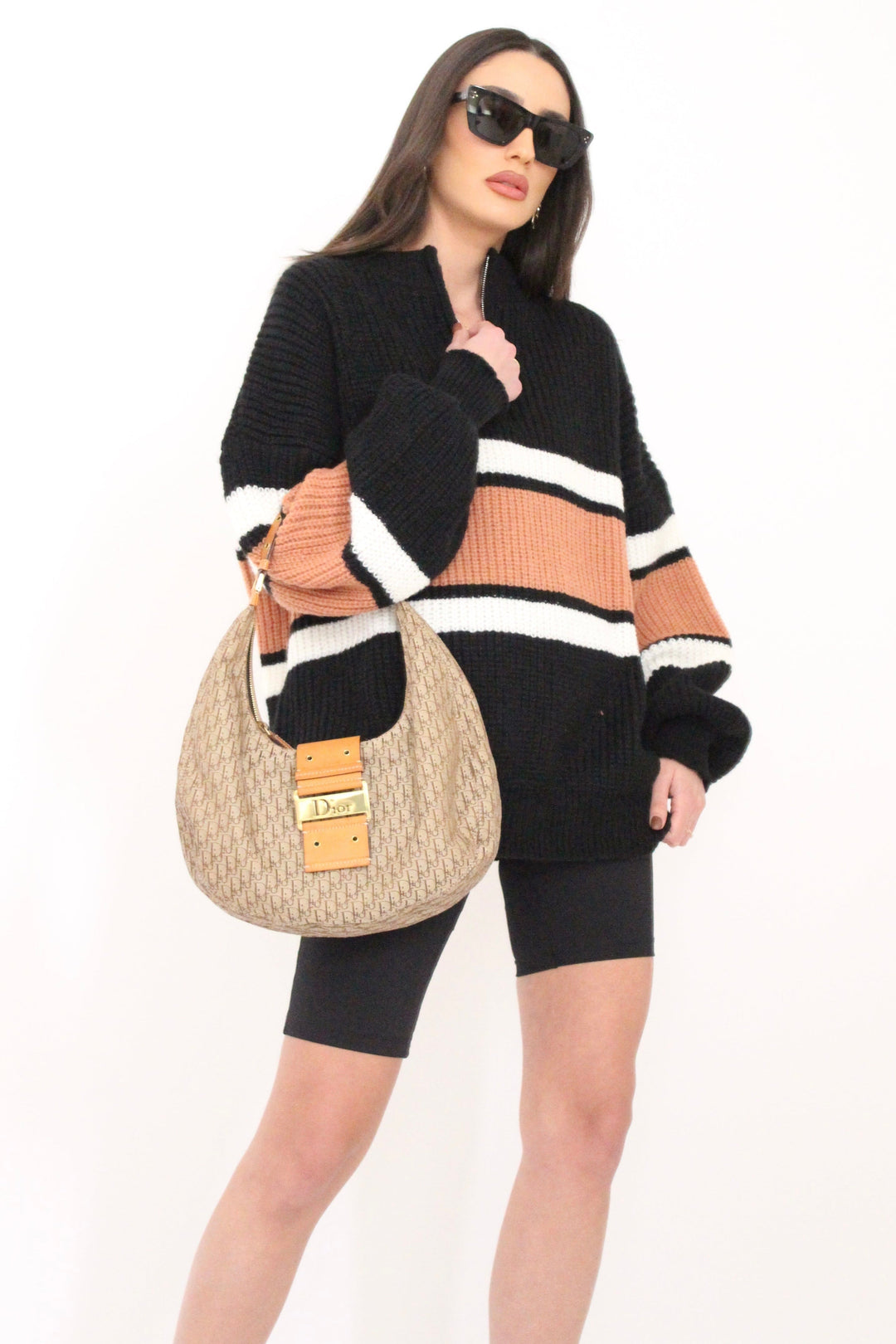 מכנסי טייץ ריק קצרים- שחור