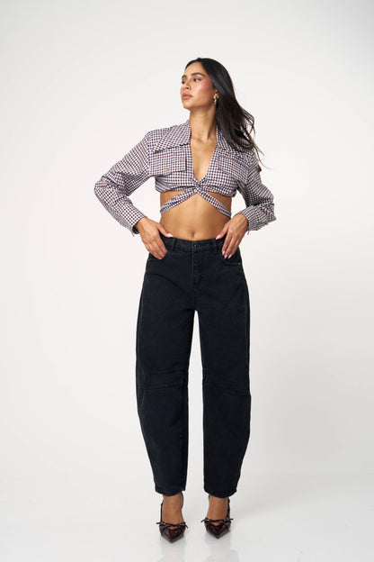 חולצת גואי - כחול־אדום־לבן