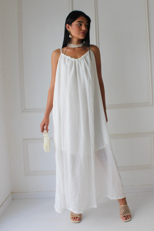 שמלת גיין - לבן