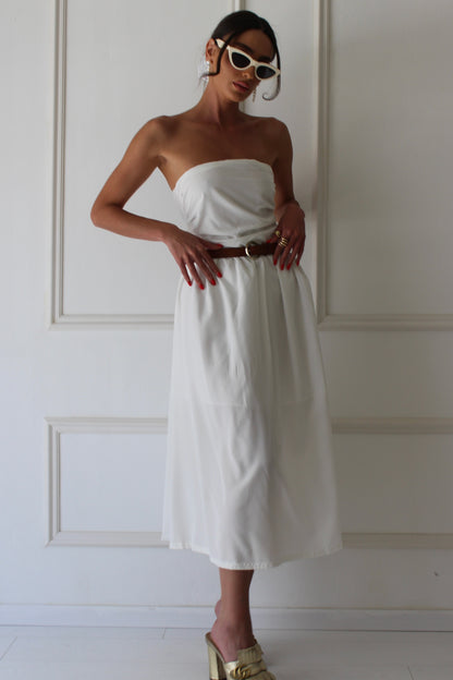שמלת מאדי - לבן