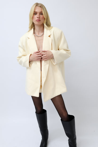 חליפת גקי - שמנת